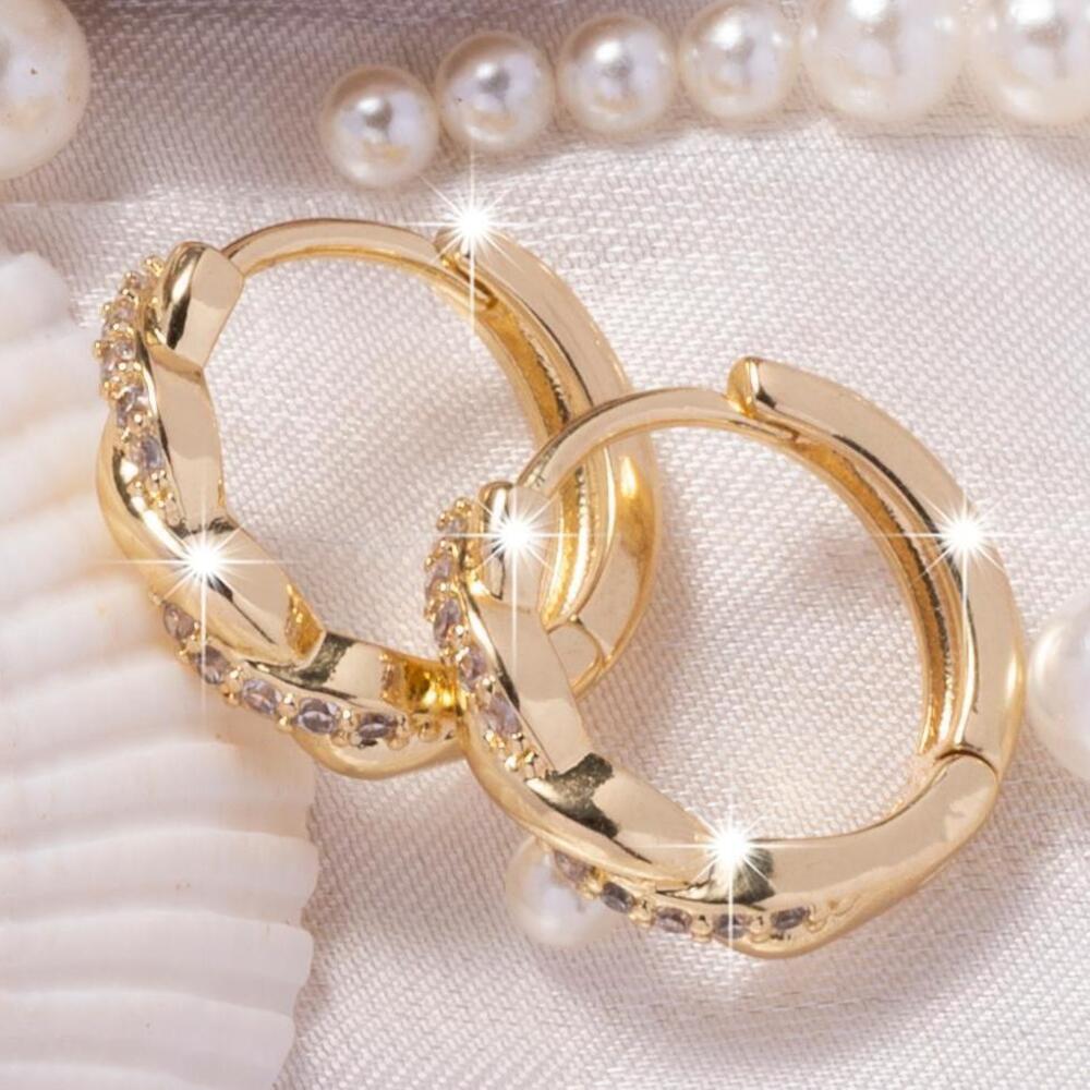 U-shaped brushed ear clips